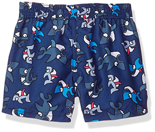 Kiko & Max Baby Boys Set With Short Sleeve Rashguard Swim Shirt, Snack Time Orange, 18M