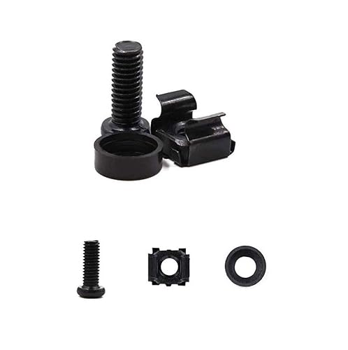 Rack Studs Server Cabinet Nuts 50-Pack M10 For Server Racks - Black ...