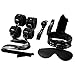 YIWULA 7PC Adult Handcuffs Sex Toys Cosplay Bandage Fetish (Black)