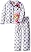 Nickelodeon Girls' Little Paw Patrol 2-Piece Button Front Pajama Set, White, 6