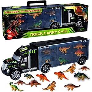 Toyvelt-Dinosaurs-Transport-Car-Carrier-Truck-Toy-with-Dinosaur-Toys-Inside-Best-Megatoybrand-dinosaur-kids-toy-for-ages-3-8-yr-oldo Toyvelt Dinosaurs Transport Car Carrier Truck Toy with Dinosaur Toys Inside - Best Megatoybrand dinosaur kids toy for…