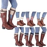 AutumnFall Women Fashion Keep Warm Retro Knitting Stocking Leg Cover Trim Socks