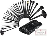 Professional Makeup Brush Set, 32-Pc Set with Wood Handles, Includes Free Case by Beauty Bon