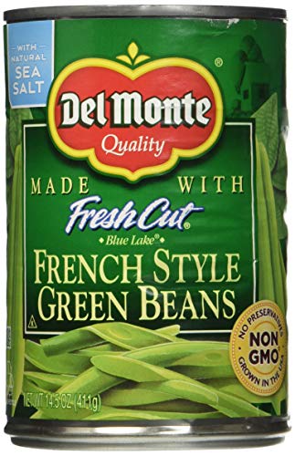 Del Monte French Style Green Beans - with Sea Salt 14.5 oz. (Pack of 2)