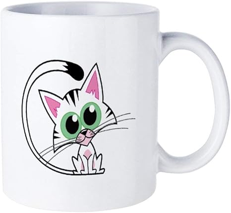 Amazon Co Jp 混乱した猫マグカップ おしゃれ セラミック コーヒーマグ 創意コップ かわいい ティーカップ 330ml ホーム キッチン