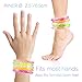 Coral Entertainments Led Bracelets 12 Pack + 12 Replacement Batteries Premium Glow In The Dark, Great For Parties, Weddings Birthdays And More. Super Safety Multicolor Bracelets Are Reusable