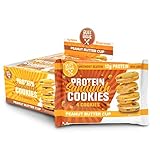 Buff Bake Protein Sandwich Cookies Peanut Butter Cup 8 individual 51G packs (12g Protein Per Pack); Crispy protein cookies sandwiched with Gluten Free, Non GMO, & Low Sugar Protein Nut Butter
