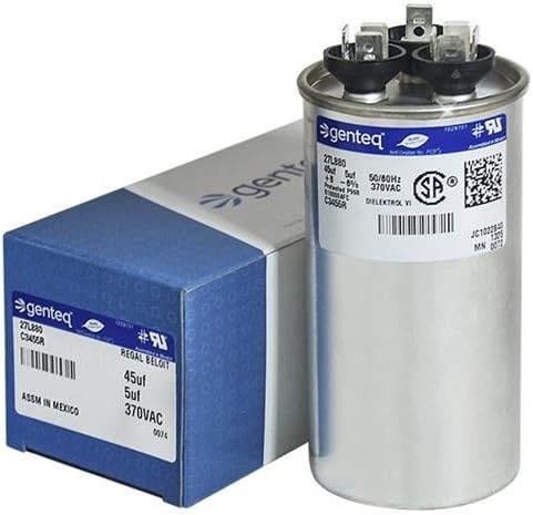 1172124 - 45 + 5 uf MFD 370 Volt VAC - Heil Round Dual Run Capacitor Upgrade