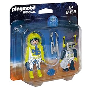 Playmobil-9492-Space-Astronaut-and-Robot-Duo-Pack Playmobil 9492 Space Astronaut and Robot Duo Pack