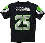 Richard Sherman Seattle Seahawks Navy Blue NFL Youth 2015-16 Season Mid-tier Jersey