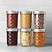 SEWANTA Wide Mouth Mason Jars 16 oz With mason jar lids and Bands, mason jars 16 oz - For Canning, Fermenting, Pickling - Jar Décor - Microwave/Freeze/Dishwasher Safe. (14)