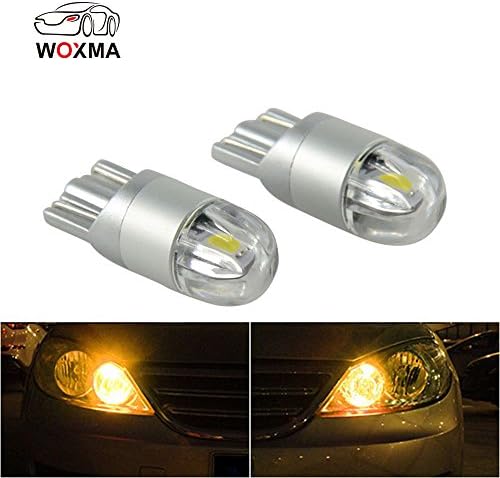 [WOXMA] 2x W5W LED T10 3030 Car lamps 168 194 Turn Signal License Plate Light Trunk Lamp Clearance Lights Reading lamp 12V White Red (Orange)
