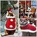 Pet Christmas Cloak Costume with Bells Soft Thick Fabric Pet Clothes Apparel Outfit Dress-up for Puppy Kitten Small Cats Dogs (S)