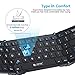 ESYNIC Foldable Bluetooth Keyboard Ultra Slim Pocket Size Bluetooth Keyboard Wireless for I for IOS/Android/Windows Rechargeable Battery Aluminum Alloy Housing