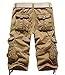Men's Relaxed Fit Cargo Shorts Khaki 38