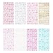 Sunmns Glitter Letter Gift Alphabet Sticker Self Adhesive Letters and Star Stickers, 10 Sheets