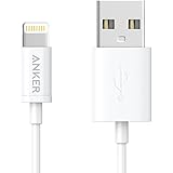 Anker プレミアムライトニングケーブル 【iPhone 11 / 11 Pro / 11 Pro Max / XR / 8 対応 / Apple MFi認証】 コンパクト端子 (ホワイト 0.9m)