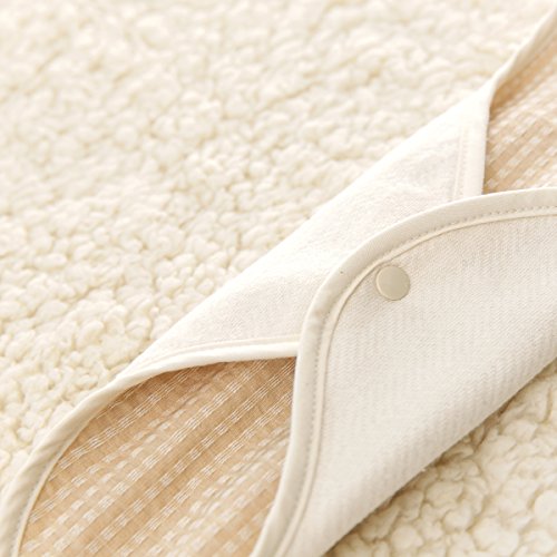 THINKECO [3 Pads] Organic Reusable Cotton Cloth Pads, Menstrual Liner