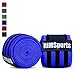 RIMSports Knee B&s Weight Lifting With Velcro - Best Knee Straps Weightlifting - Premium Leg Wraps Weightlifting , Gym Workout & Fitness For Men & Women- 80