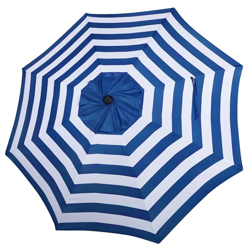 9ft Patio Umbrella Replacement Canopy, Market Umbrella Top, Outdoor Table Umbrella Canopy for 8 Ribs, Canopy Only, Tan