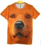 Better Vie Men's Fashion Crew Neck T-Shirt Tee Dog 3D Printed M