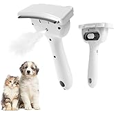 Bestselling Steam Pet Grooming Brush | One-Push Hair Removal for Cats Dogs Rabbits | 2-Level Adjustable Mist | USB Rechargeable | 304 Stainless Steel Teeth