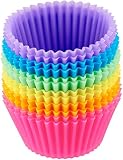 AmazonBasics Reusable Silicone Baking Cups, Pack of 12