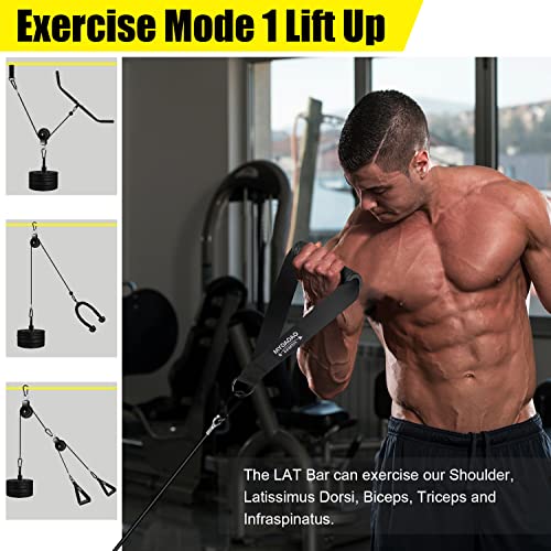 Home Gym Pulley System, Tricep Workout Pulley System for LAT Pulldown