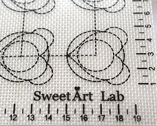 Sweetart Lab Silicone Non Stick Baking Mat Premium Original Fiberglass Tray Liner Heat Resistant Cooking Flexible Sheets With Piping Guidelines And Measurement Ruler Print Brand New