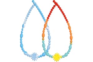NOETSAUESRFS Chew Necklaces for Sensory Kids and Adults-2 Pack Chewy Necklace Sensory Boys and Girls with Autism, ADHD, SPD, Reduce Chewing Behavior