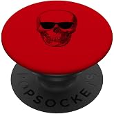 Cool Smiling Skull With Sunglasses PopSockets Swappable PopGrip