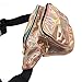 CHAOM Women Laser Waist Bag Waterproof Shiny Neon Fanny Bag Bum Bag Beach Purse (Champagne Gold)