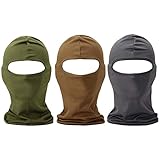 Bundle Monster 3pc Lightweight Breathable Wind UV Protecting Face Mask Balaclava