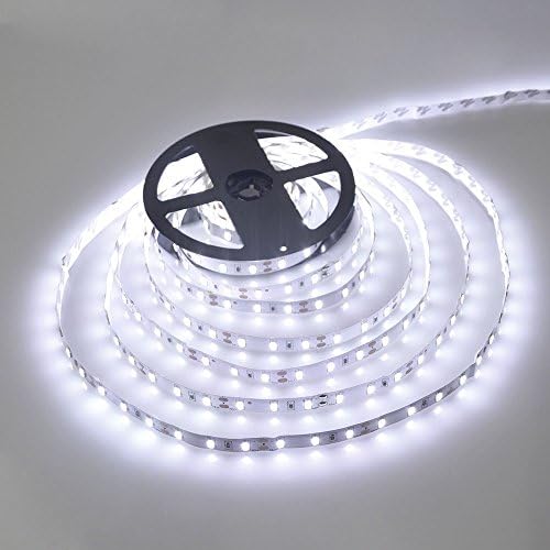 Led Strip Lights NotWaterproof Led Rope Light 12v SMD 2835 16.4 Ft (5M) 300leds 60leds/m Warm White Flexible Tape Light for Kitchen, Closet, Mirror, Ceiling, Indoor and Outdoor - No Power Supply