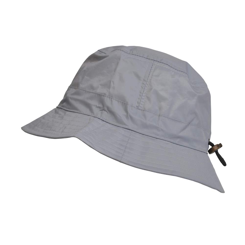 ToutacooAdjustable Bucket Rain Hat, Nylon Look