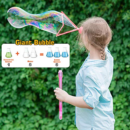 54 Ounce Concentrated Bubble Solution Refill(Can Make 4 Gallon), Big Bottle for Jumbo Giant Bubble Soap Bubble Wand Blower Machine Gun Maker, Bath Time, Summer Outdoor Gift for Girl Boy Kid Child - Thumbnail 2