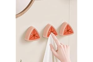 2pcs Towel Hook: Bathroom Organizer for Towels. This Towel Clip is an Ideal Accessory for Bathroom and Kitchen（Pink）