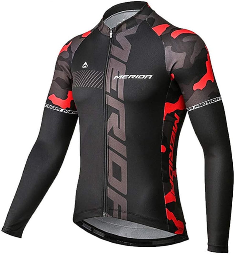 Men's Cycling Jersey Suit Winter Thermal Fleece Long Sleeve