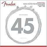 Fender 7250M Nickel Plated Steel Roundwound Long Scale Electric Bass Guitar Strings - Medium
