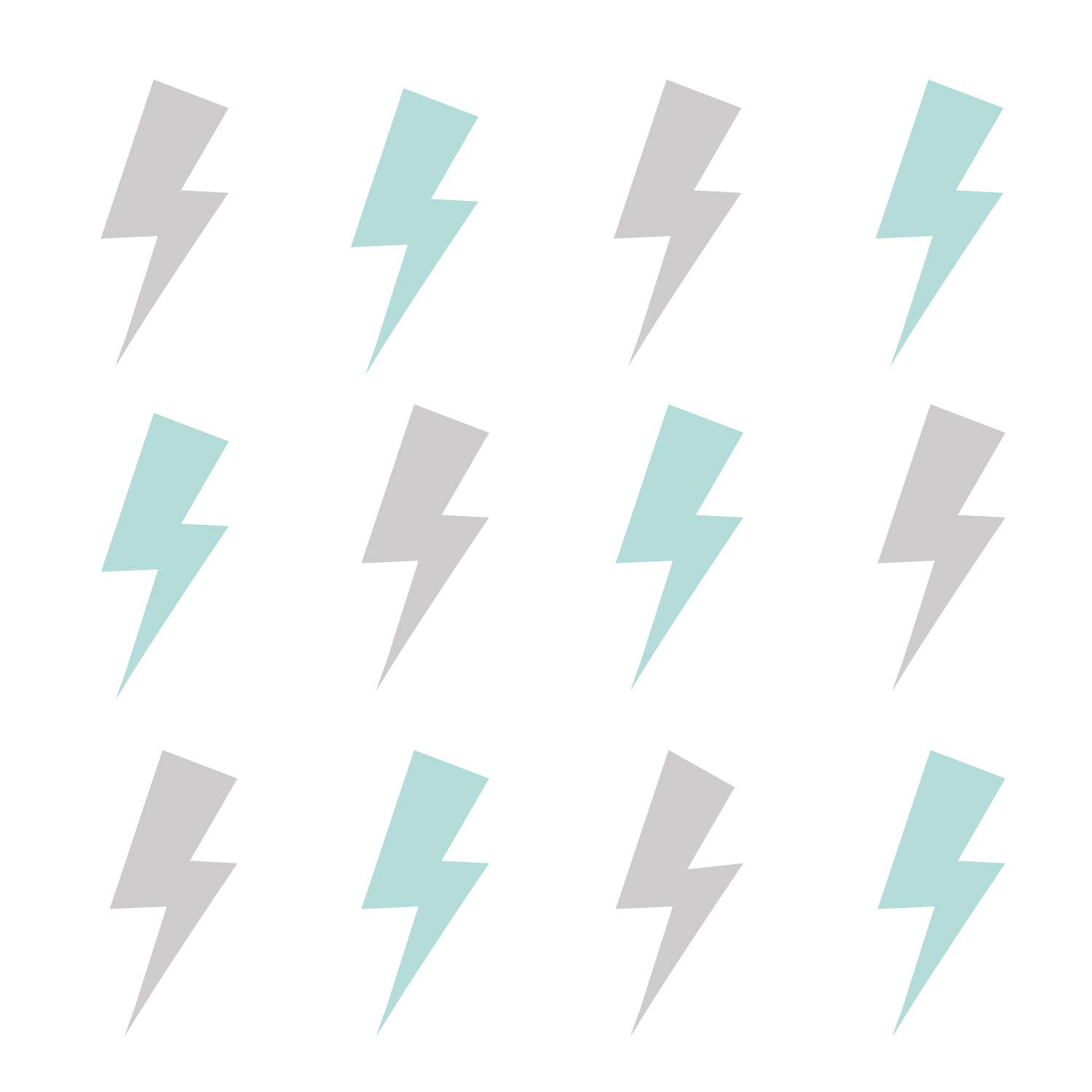Lightning bolt wall stickers | Lots of colours options available | Perfect for a baby's nursery or child's bedroom