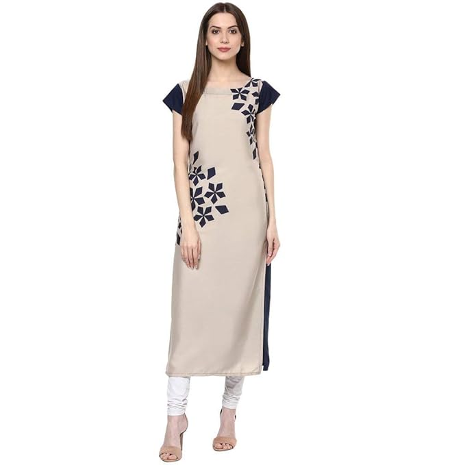 Kurtis for Women A-line Printed Crepe