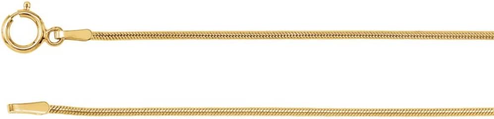 Amazon.com: 1.0 mm Round, Snake Chain in 14k White Gold ( 24-Inch ): Chain Necklaces: Jewelry
