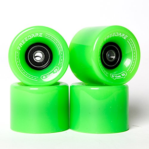FREEDARE Skateboard Wheels 60mm 83a with Bearings and Spacer
