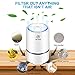 MELEDEN Air Purifier for Home with Filters, 2019 Upgraded Design Low Noise Air Purifiers，Desktop Air Cleaner, 5.8x5.8x9.7inchs, mele01