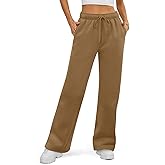 ATHMILE Womens Sweatpants 2026 Fall Baggy Wide Leg Sweatpant Fleece Lined Straight Leg Sweat Pants
