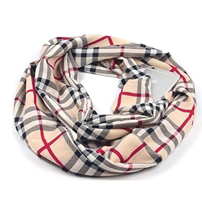 Zipper Hidden Pocket Infinity Scarf, Fashion Scarves for Women, Girls, Ladies Zipper Hidden Pocket Infinity Scarf, Fashion Scarves for Women, Girls, Ladies