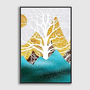 SIGNFORD Framed Canvas Home Artwork Decoration Abstract Colorful...