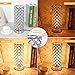 Touch Control Crystal Table Desk Lamp, Acaxin Dimmable Bedside Lamp with 2pcs LED Bulbs, Nightstand Lamp for Bedroom/Nightstand/End Table/Living Room