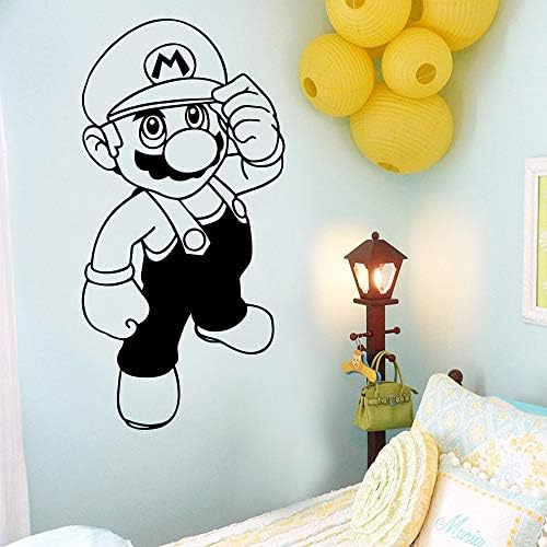 Yptie Living Room Bedroom Removable Art 3D Wall Stickers Wallpaper Mural Background Decor Super Mario