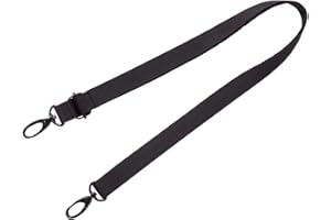 LIHITLAB Lihit Lab A7578 Smart Fit Shoulder Belt, Black, 0.8 inches (20 mm) Width
